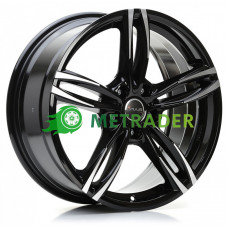 Avus Racing AF15 R18 W8 PCD5x112 ET30 DIA66.6 Black Polished