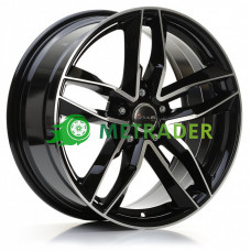 Avus Racing AF16 R17 W7.5 PCD5x112 ET29 DIA66.6 Black Polished