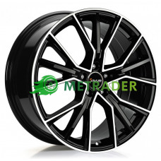 Avus Racing AF18 R21 W9.5 PCD5x112 ET20 DIA66.6 Black Polished