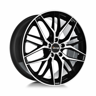 Avus Racing AF19 R19 W8.5 PCD5x112 ET30 DIA66.7 Black Polished