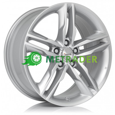 Avus Racing AF6 R20 W9 PCD5x112 ET45 DIA66.6 Silver