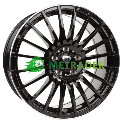 Axxion AX5 Excess R19 W8.5 PCD5x112 ET45 DIA72.6 Black Gloss Horn Polished