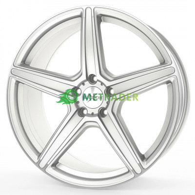 Axxion AX7 R19 W8.5 PCD5x112 ET45 DIA72.6 Solid Titanium Silver
