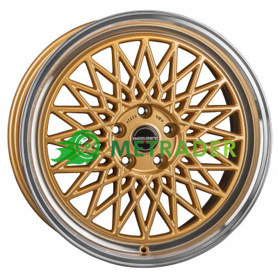 Borbet B R17 W7 PCD4x100 ET25 DIA64 Gold Rim Polished