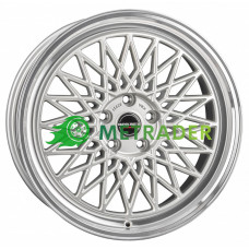 Borbet B R17 W7 PCD4x100 ET38 DIA64 Silver Rim Polished