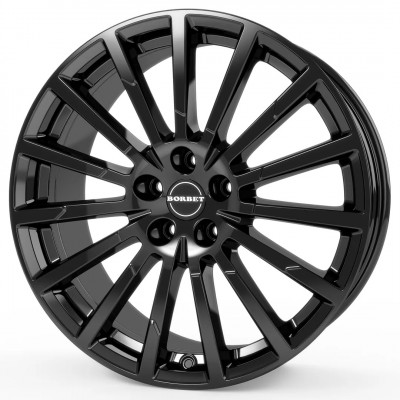 Borbet BX15 Black Glossy R18 W8 PCD5x114.3 ET45 DIA72.5