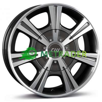 Borbet CH R17 W7.5 PCD5x118 ET45 DIA71.1 Mistral Anthracite Polished