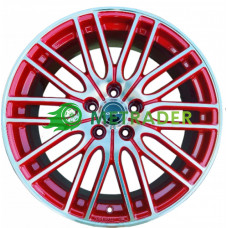Borbet CW4 R19 W7.5 PCD5x114.3 ET42 DIA67.1 Red Front Polished