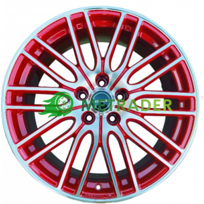 Borbet CW4 R19 W7.5 PCD5x114.3 ET42 DIA67.1 Red Front Polished