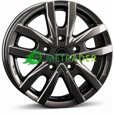 Borbet CW5 R16 W6.5 PCD5x130 ET66 DIA89.1 Mistral Anthracite Glossy