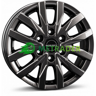 Borbet CW6 R16 W6.5 PCD6x130 ET62 DIA84.1 Mistral Anthracite Glossy