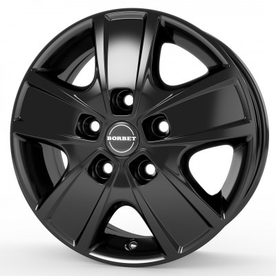 Borbet CWG R16 W6 PCD5x118 ET68 DIA71.1 Black Gloss