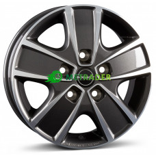 Borbet CWG R16 W6 PCD5x130 ET68 DIA78.1 Mistral Anthracite Polished