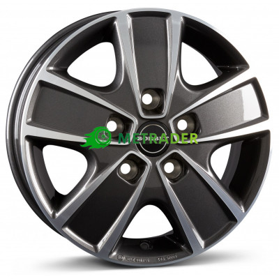 Borbet CWG R16 W6 PCD5x130 ET68 DIA78.1 Mistral Anthracite Polished
