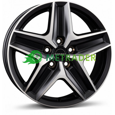 Borbet CWZ R18 W7.5 PCD5x112 ET48 DIA66.5 Black Polished Matt