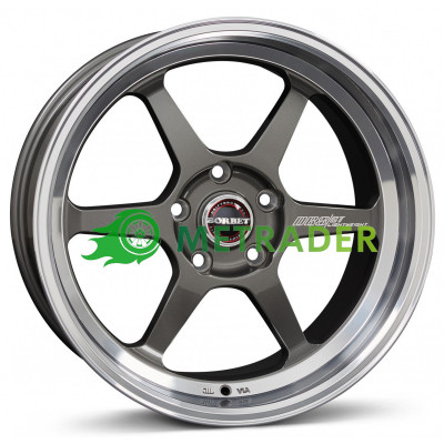 Borbet DB8GT R18 W8.5 PCD5x112 ET35 DIA72.5 Graphite Rim Polished