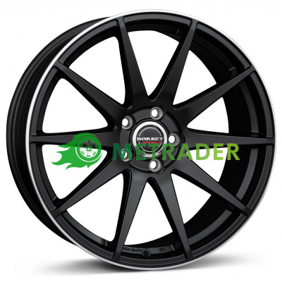 Borbet GTX R19 W8.5 PCD5x114.3 ET40 DIA72.5 Black Rim Polished Matt