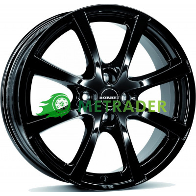 Borbet LV4 R17 W7 PCD4x100 ET38 DIA64.1 Black Glossy