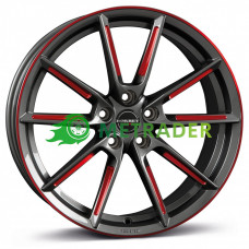 Borbet LX R20 W8.5 PCD5x112 ET45 DIA57.1 Graphite Spoke Rim Red Polished