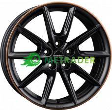 Borbet LX18 R18 W8 PCD5x112 ET40 DIA66.6 Black Matt Rim Copper