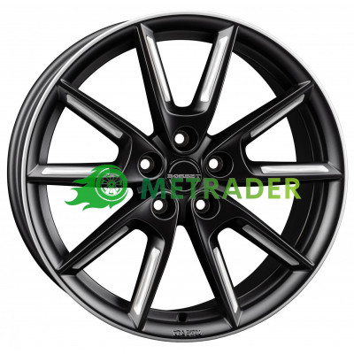 Borbet LX18 R18 W8 PCD5x112 ET44 DIA57.1 Black Matt Silver Spoke Rim