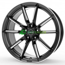 Borbet LX19 R19 W8 PCD5x108 ET45 DIA72.5 Black Matt Silver Spoke Rim