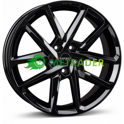 Borbet N R17 W6.5 PCD5x114.3 ET40 DIA72.5 Black Gloss