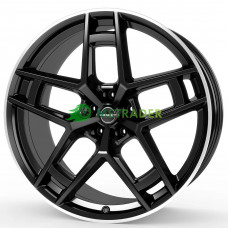 Borbet TF R24 W10.5 PCD5x112 ET20 DIA66.6 Black Rim Polished Glossy
