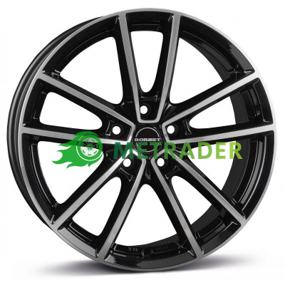Borbet W R20 W8 PCD5x114.3 ET45 DIA72.5 Black Polished Glossy