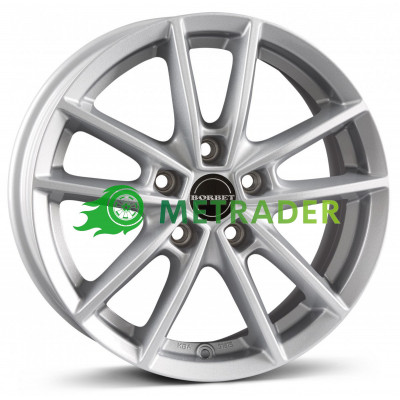 Borbet W R18 W8 PCD5x108 ET40 DIA72.5 Silver