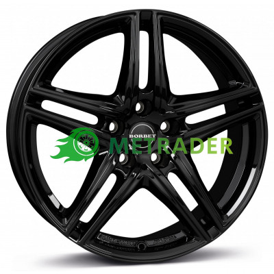 Borbet XR R16 W7 PCD5x120 ET31 DIA72.6 Black Glossy