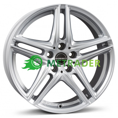 Borbet XR R18 W8 PCD5x112 ET39 DIA66.6 Silver