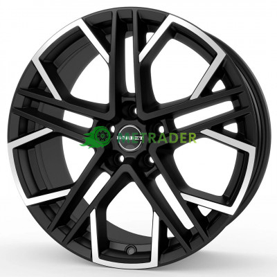 Borbet XV R19 W9.5 PCD5x112 ET40 DIA72.5 Black Polished Matt