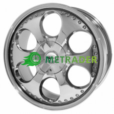 Brock B18 R18 W9 PCD5x112 ET35 DIA66.6 Argent Chrome