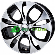 Brock B20 R15 W7 PCD4x98 ET37 DIA58.1 Silver Matt Polished