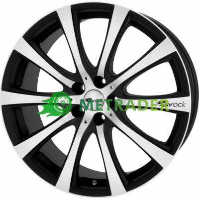 Brock B21 R18 W8 PCD5x112 ET45 DIA66.6 Black Matt Polished