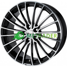Brock B24 R16 W7 PCD4x100 ET38 DIA63.4 Black Gloss Polished