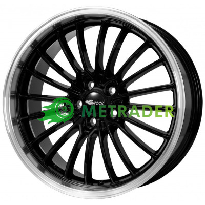 Brock B24GP R19 W8.5 PCD5x108 ET45 DIA72.6 Black Gloss Polished