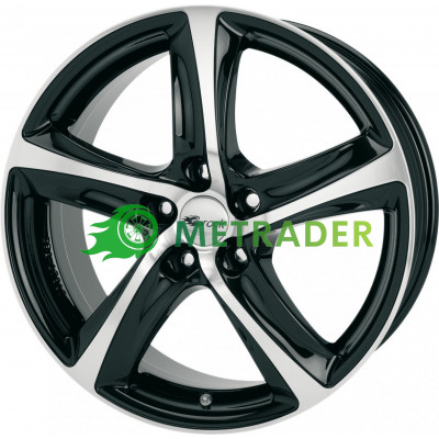 Brock B25 R17 W7.5 PCD5x114.3 ET38 DIA72.6 Black Gloss Polished