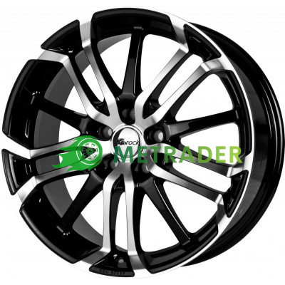 Brock B26 R17 W7.5 PCD4x114.3 ET38 DIA72.6 Black Gloss Polished
