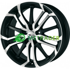 Brock B26 R17 W7.5 PCD4x100 ET35 DIA63.4 Black Matt Polished