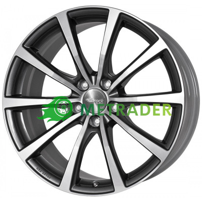 Brock B32 R18 W7.5 PCD5x112 ET25 DIA66.7 Himalaya Grey Polished