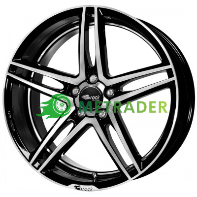 Brock B33 R18 W8 PCD5x114.3 ET35 DIA72.6 Black Gloss Polished