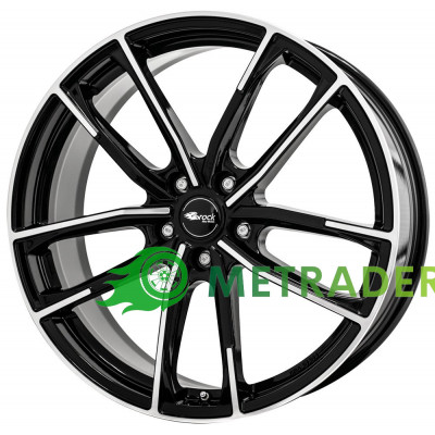 Brock B38 R18 W8 PCD5x112 ET50 DIA57.1 Black Polished