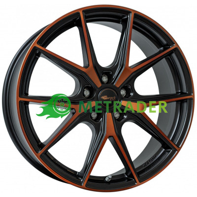 Brock B40 R19 W8 PCD5x112 ET45 DIA57.1 Black Orange Matt