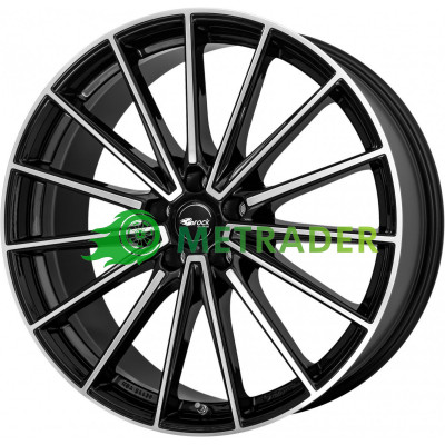 Brock B43 R19 W8 PCD5x112 ET27 DIA66.6 Black Polished