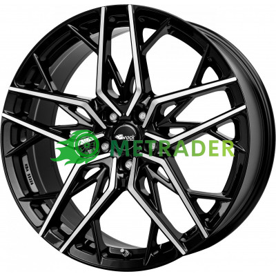 Brock B44 R20 W8.5 PCD5x112 ET40 DIA66.6 Black Polished