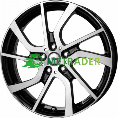 Brock EB1 R19 W5 PCD5x112 ET43 DIA66.7 Black Polished