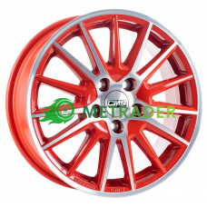 CMS C23 R15 W6 PCD4x100 ET31 DIA60.1 Diamond Red Gloss