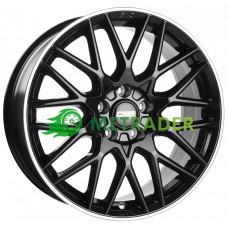 CMS C25 R17 W7 PCD5x108 ET50 DIA63.4 Diamond Rim Black